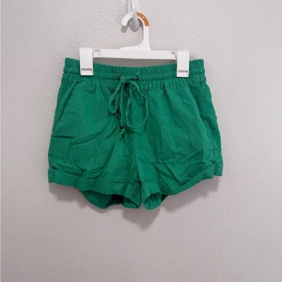 Love Tree Emerald High Waist Shorts Size Small - Picture 1 of 3